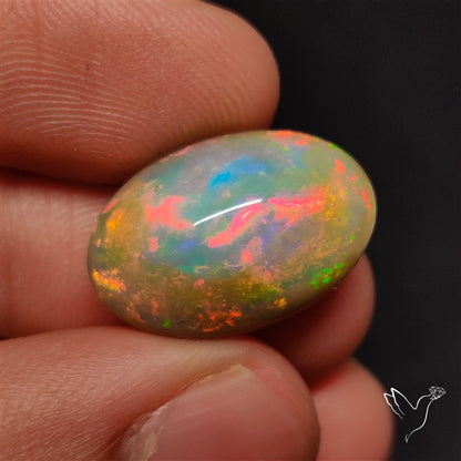 Natural Dark AAA Ethiopian Opal Cabochon