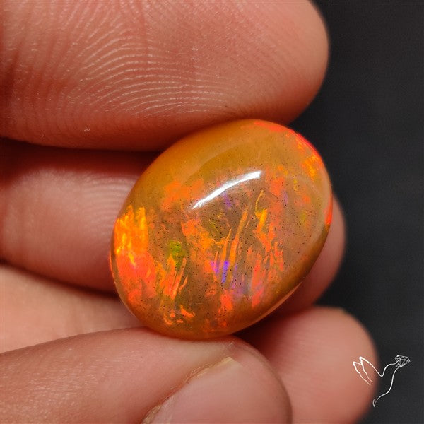 Natural Dark AAA Ethiopian Opal Cabochon