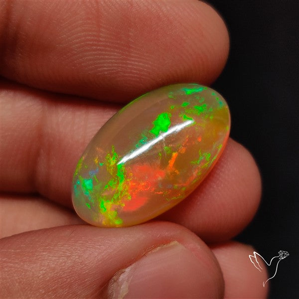 Natural Dark AAA Ethiopian Opal Cabochon