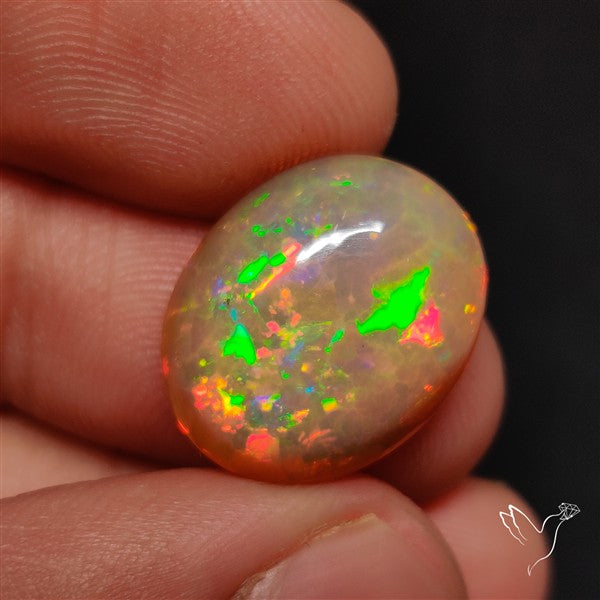 Natural Dark AAA Ethiopian Opal Cabochon