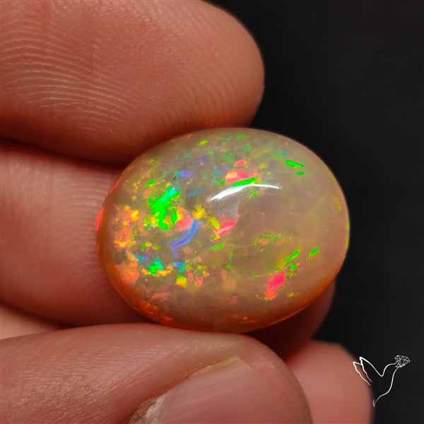 Natural Dark AAA Ethiopian Opal Cabochon