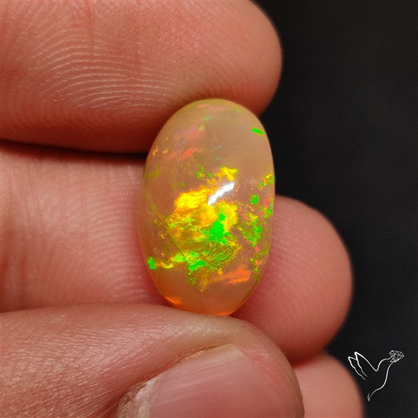 Natural Dark AAA Ethiopian Opal Cabochon