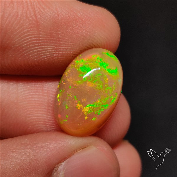 Natural Dark AAA Ethiopian Opal Cabochon
