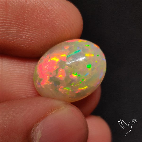Pin Dot Fire Ethiopian Welo Opal Cabochon AAA