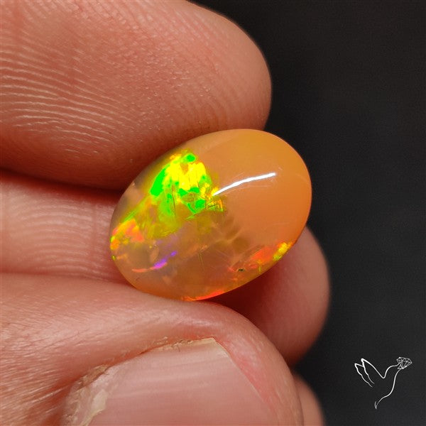 Natural Dark AAA Ethiopian Opal Cabochon