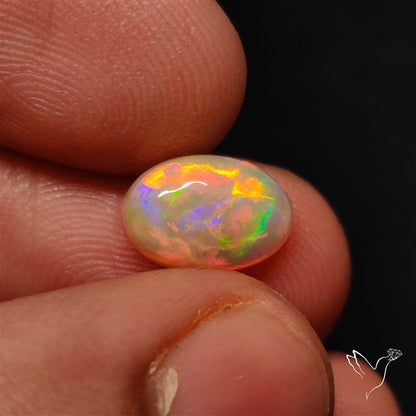Natural Dark AAA Ethiopian Opal Cabochon