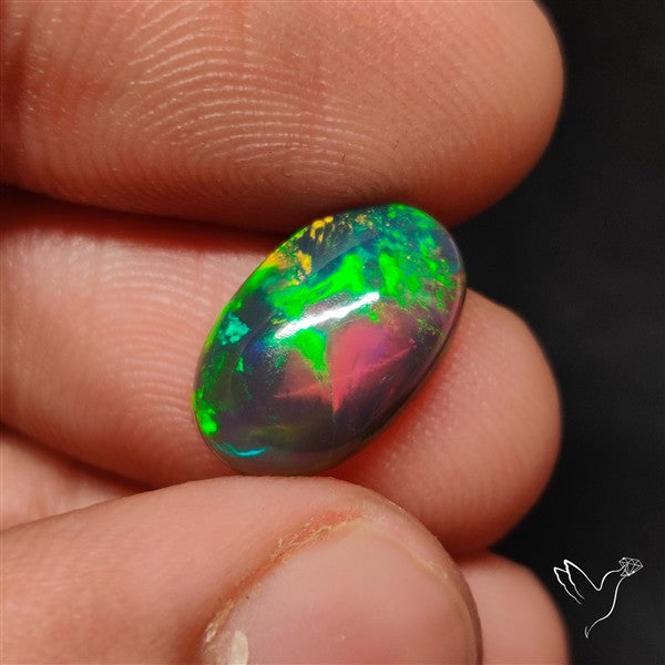 Natural Dark AAA Ethiopian Opal Cabochon