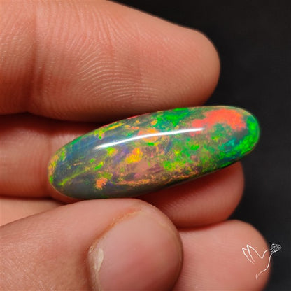 Natural Dark AAA Ethiopian Opal Cabochon