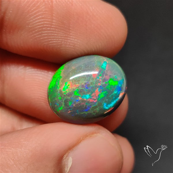 Natural Dark AAA Ethiopian Opal Cabochon
