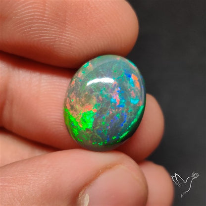 Natural Dark AAA Ethiopian Opal Cabochon