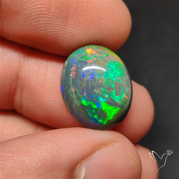 Natural Dark AAA Ethiopian Opal Cabochon