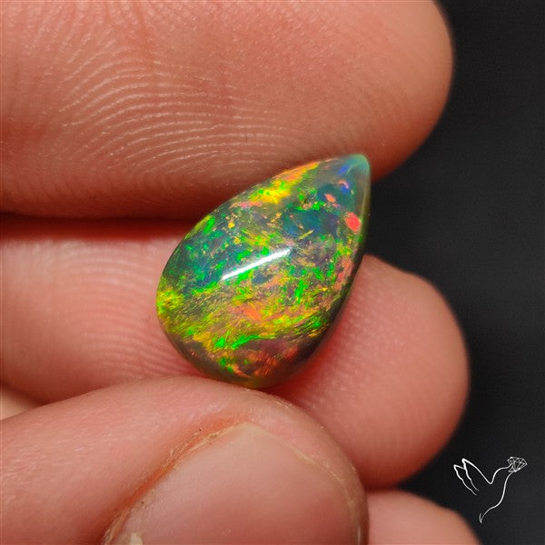 Natural Dark AAA Ethiopian Opal Cabochon