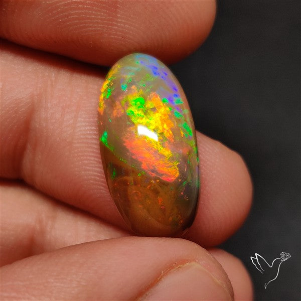 Natural Dark AAA Ethiopian Opal Cabochon