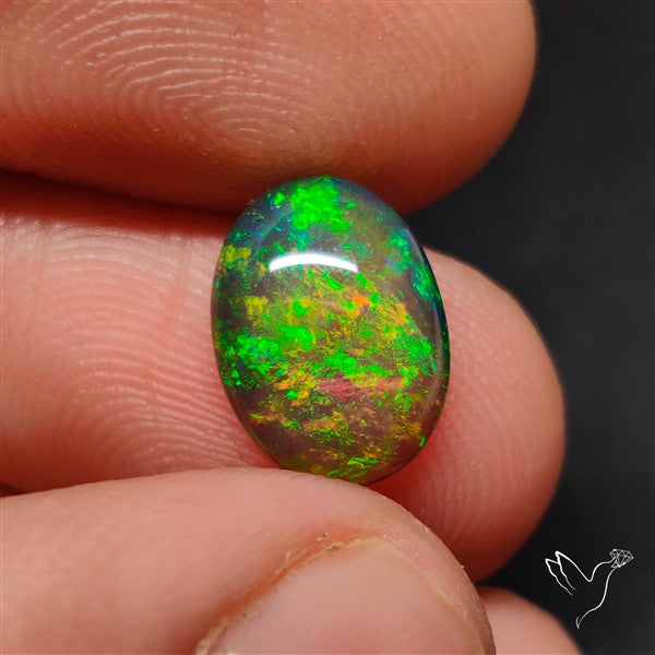 Natural Dark AAA Ethiopian Opal Cabochon