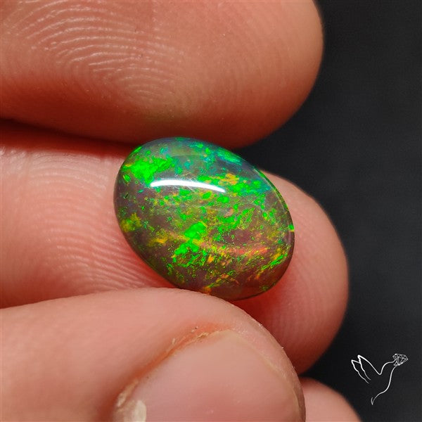 Natural Dark AAA Ethiopian Opal Cabochon