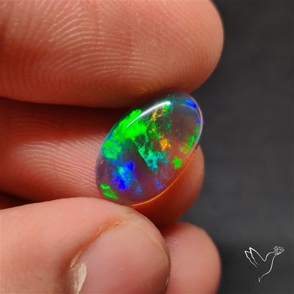 Natural Dark AAA Ethiopian Opal Cabochon