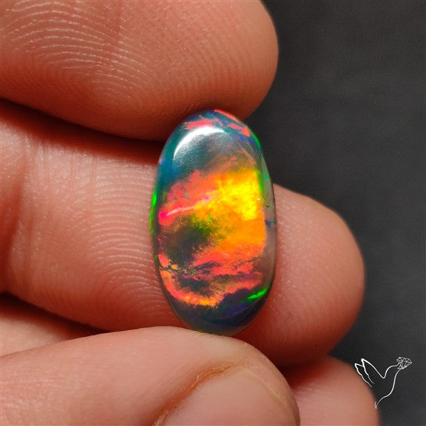 Natural Dark AAA Ethiopian Opal Cabochon