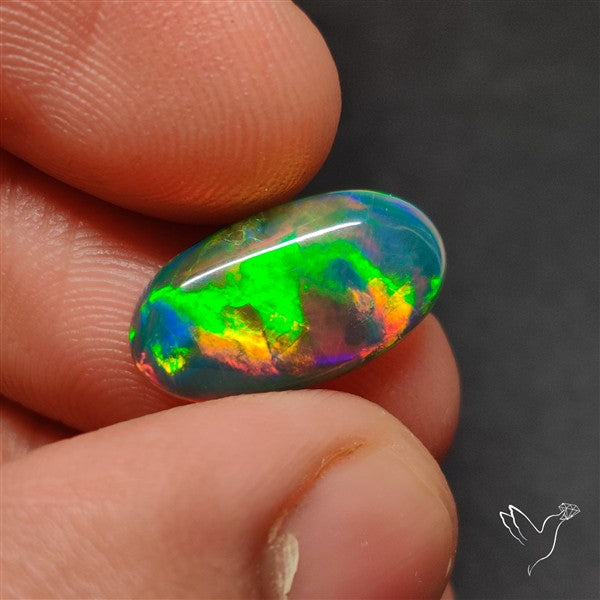 Natural Dark AAA Ethiopian Opal Cabochon
