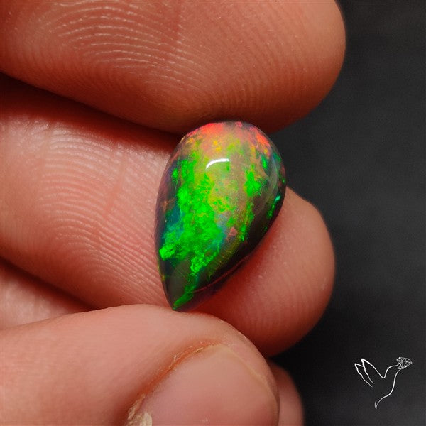 Natural Dark AAA Ethiopian Opal Cabochon