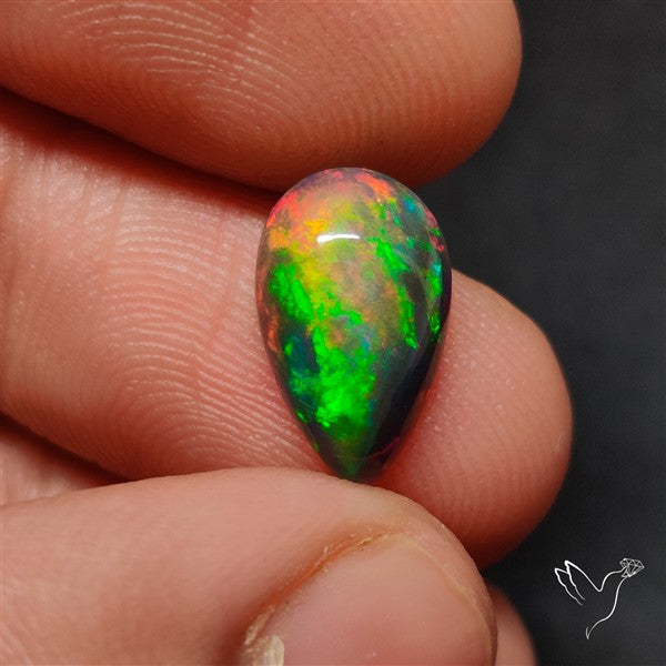 Natural Dark AAA Ethiopian Opal Cabochon