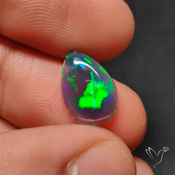 Natural Dark AAA Ethiopian Opal Cabochon