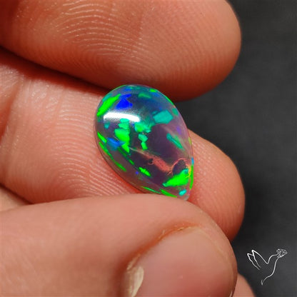 Natural Dark AAA Ethiopian Opal Cabochon