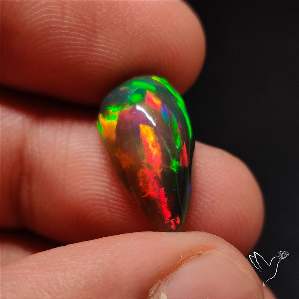 Natural Dark AAA Ethiopian Opal Cabochon