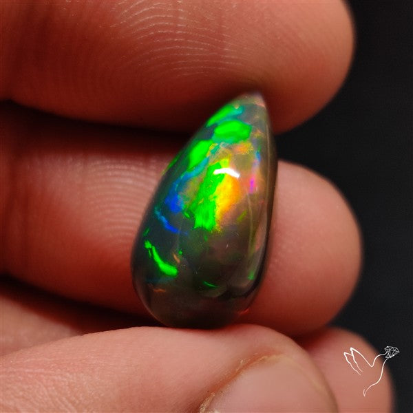 Natural Dark AAA Ethiopian Opal Cabochon