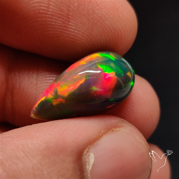 Natural Dark AAA Ethiopian Opal Cabochon
