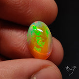 AAA Ethiopian Black Opal Cabochon