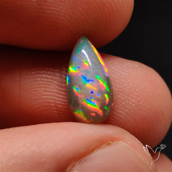 Natural Dark AAA Ethiopian Black Opal Cabochon