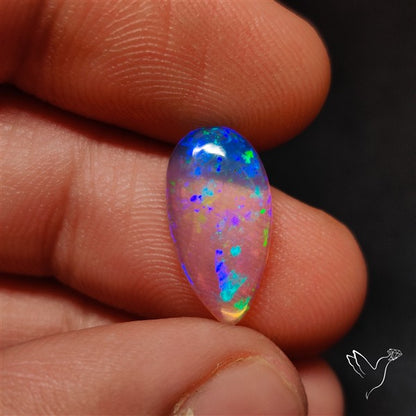 Natural Dark AAA Ethiopian Black Opal Cabochon