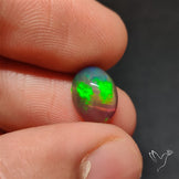 Natural Dark AAA Ethiopian Black Opal Cabochon