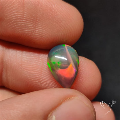 Natural Dark AAA Ethiopian Black Opal Cabochon