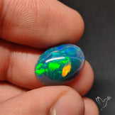 Natural Dark AAA Ethiopian Black Opal Cabochon