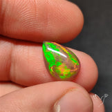 Natural Dark AAA Ethiopian Black Opal Cabochon