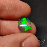 Natural Dark AAA Ethiopian Black Opal Cabochon