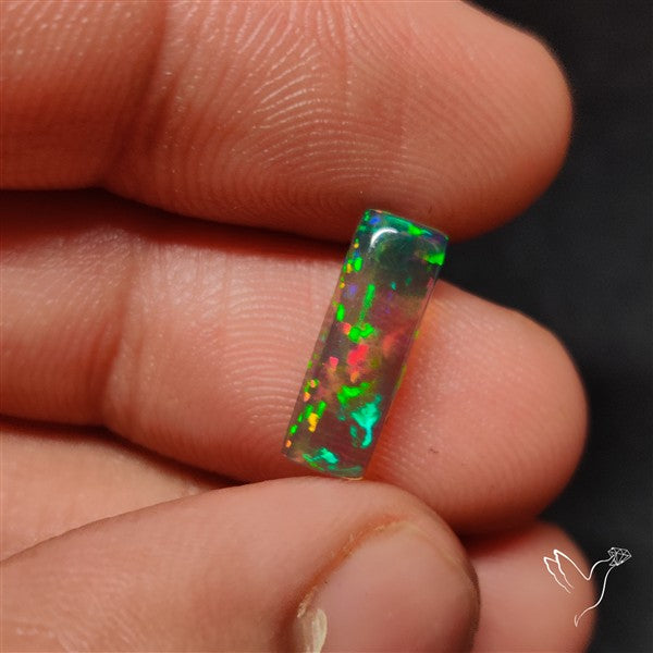 Natural Dark AAA Ethiopian Black Opal Cabochon