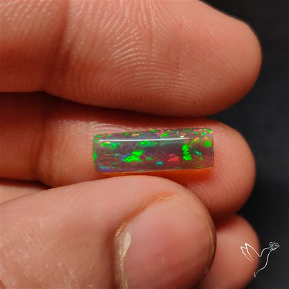 Natural Dark AAA Ethiopian Black Opal Cabochon