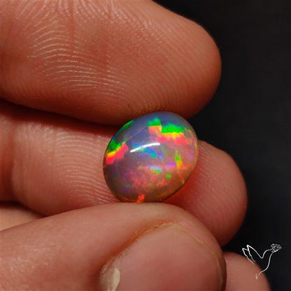 Natural Dark AAA Ethiopian Black Opal Cabochon