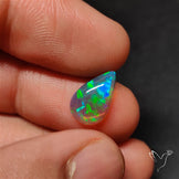 Natural Dark AAA Ethiopian Black Opal Cabochon