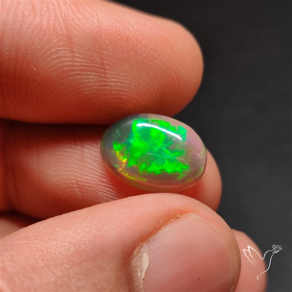 Natural Dark AAA Ethiopian Black Opal Cabochon