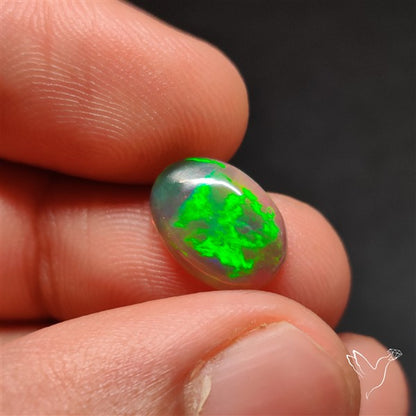 Natural Dark AAA Ethiopian Black Opal Cabochon