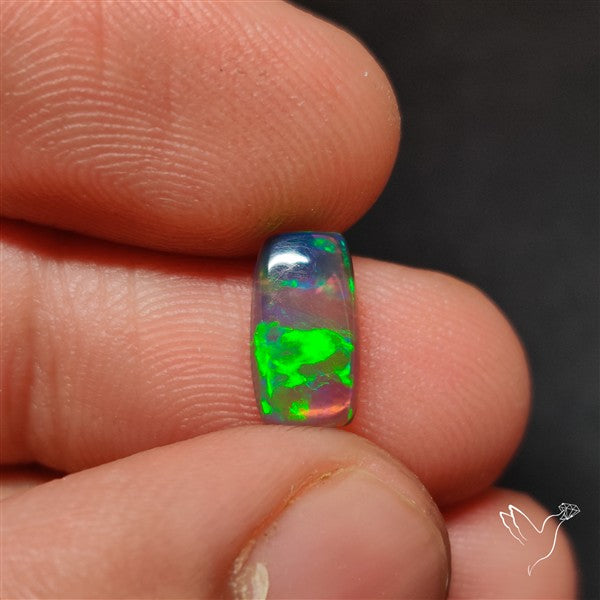 Natural Dark AAA Ethiopian Black Opal Cabochon