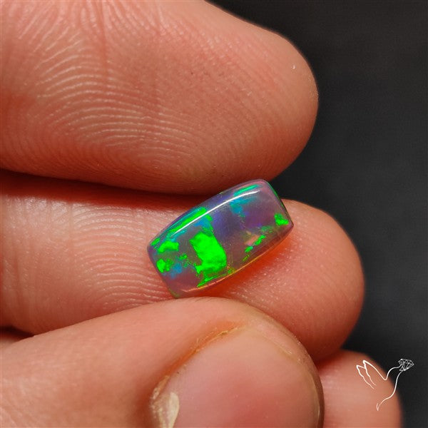 Natural Dark AAA Ethiopian Black Opal Cabochon