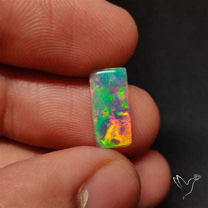 Natural Dark AAA Ethiopian Black Opal Cabochon