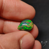 Natural Dark AAA Ethiopian Black Opal Cabochon