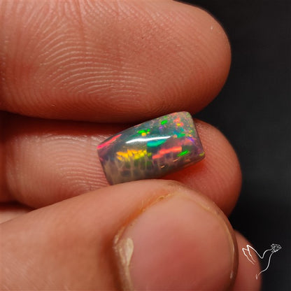 Natural Dark AAA Ethiopian Black Opal Cabochon