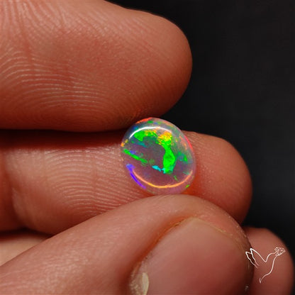 Natural Dark AAA Ethiopian Black Opal Cabochon