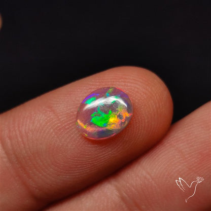 Natural Dark AAA Ethiopian Black Opal Cabochon
